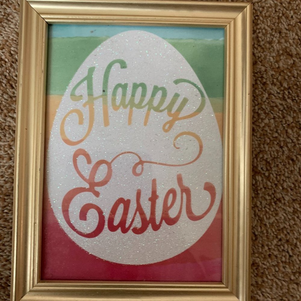 Happy Easter table sign